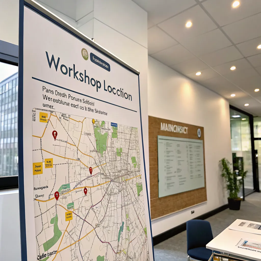 Workshop location map Manchester